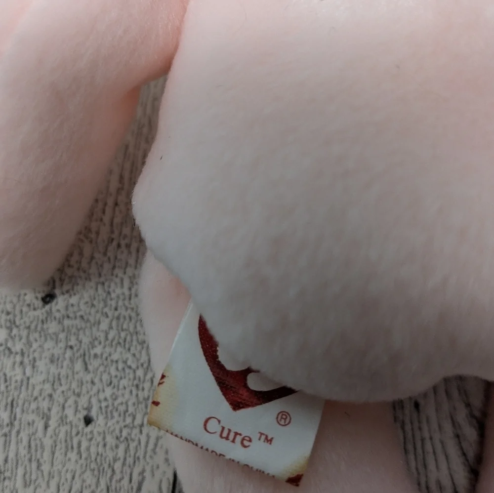 Ty Cure Light Pink Plush Bear
